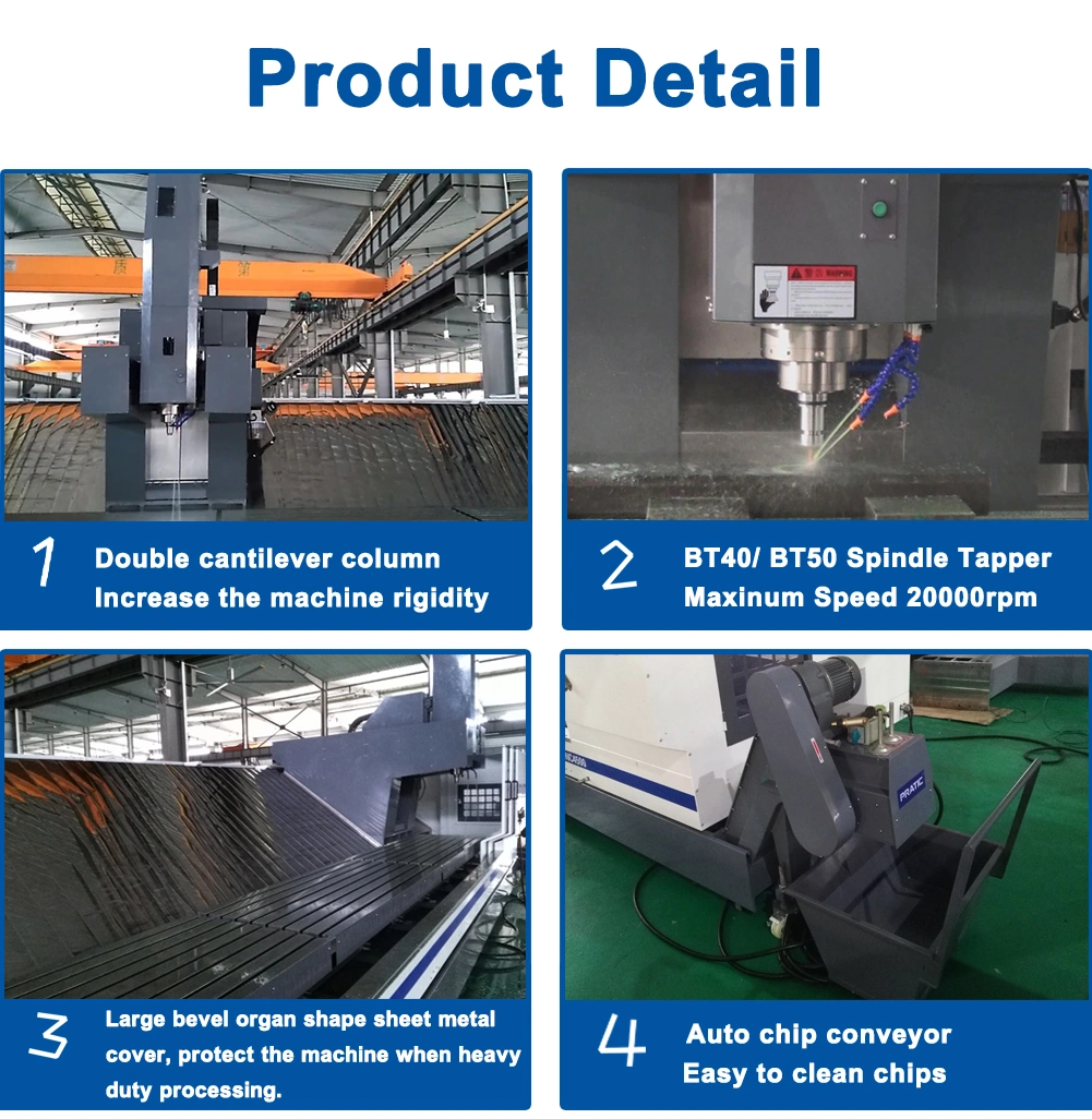 Heavy Duty 3 Axis Metalworking Vmc Price CNC Machine Tool for Automotive Modual Milling Drilling Cutting with Cast Iron Bed