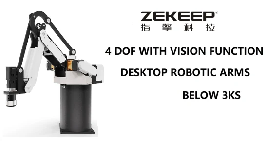 Mini Robot Arm 4 Axis 3kgs Palletzing Robotic Arm with CNC Robot Controller Systems with Servo Motor and Driver