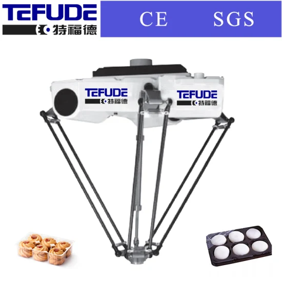 4 Axis Parallel Robotic System Automatic Robot Picker Packing Robot Arm for Cookie Biscuit Cake Chocolate in Box or Loading in Carton Tray Packaging