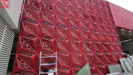 High Strength Laser Cut Aluminum Wall Cladding for Commercial Building